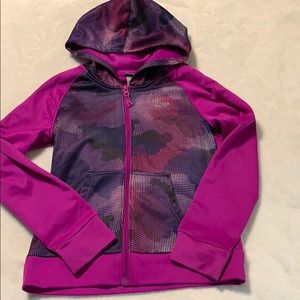 4/$20 C9 Champion purple camo hooded jacket size M (7-8)